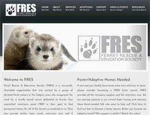 Tablet Screenshot of ferrets.ca